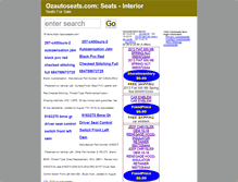 Tablet Screenshot of ozautoseats.com